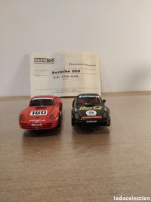 Scalextric: Lote de dos Porsche 959 con tracción a las cuatro ruedas de Scalextric Exin con luces